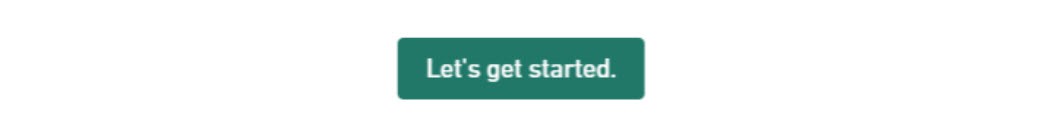 A green CTA button with the text Let's get started