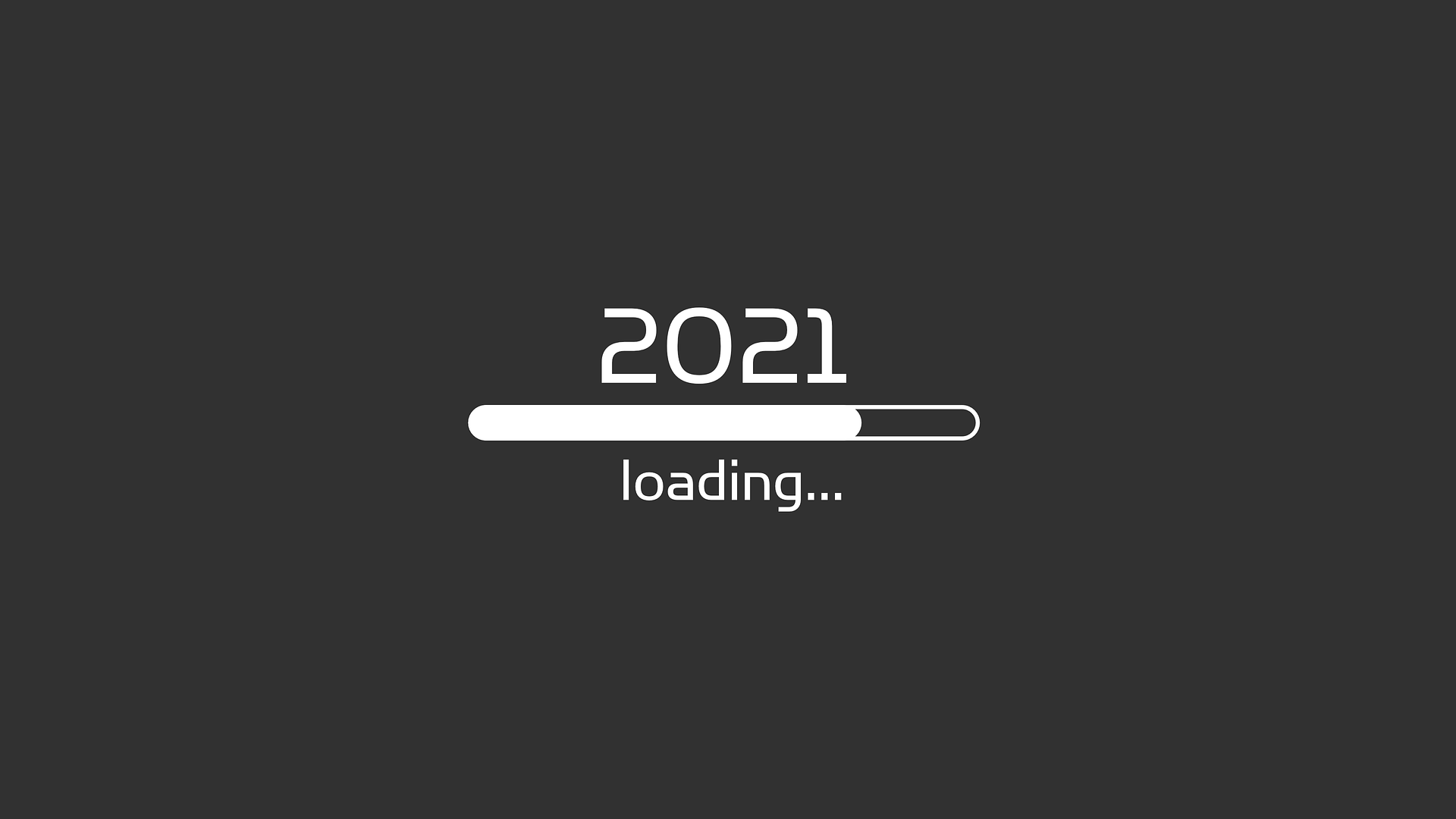 Picture with the text "2021 is loading"