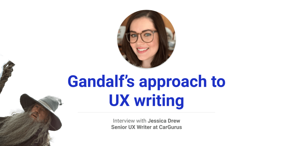 cover photo Gandalf’s approach to UX writing