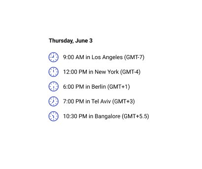 times for dropbox event