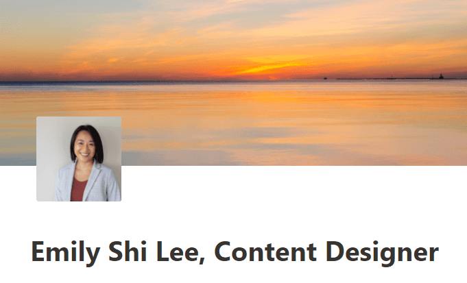 Emily Shi Lee Content Design portfolio cover