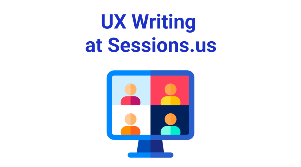 ux writing at sessions