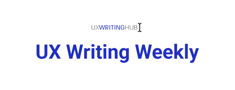 UX writing weekly's logo